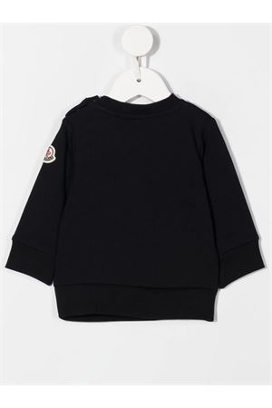 Navy blue stretch-cotton sweatshirt MONCLER KIDS | 8G0000780996778